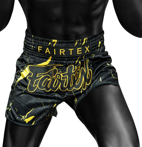 Fairtex BS1947 ムエタイショーツ ブラックマーブル 詳細画像3