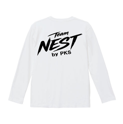 Team NEST by PKS オリジナルノースリーブ&ロンT(ホワイト)