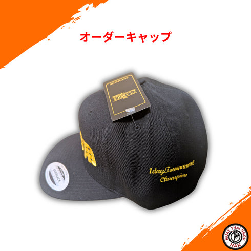 チーム名やロゴ刺繍が可能なオーダーキャップ