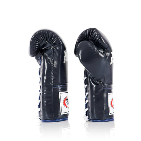 格闘技用試合グローブ|Fairtex プロ Lace UP ブルー