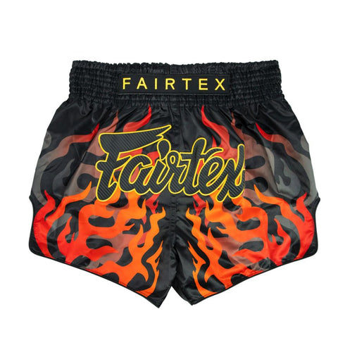 Fairtex キックパンツ BS1921 ボルケーノ、ムエタイ&キックパンツ、マイクロサテン素材