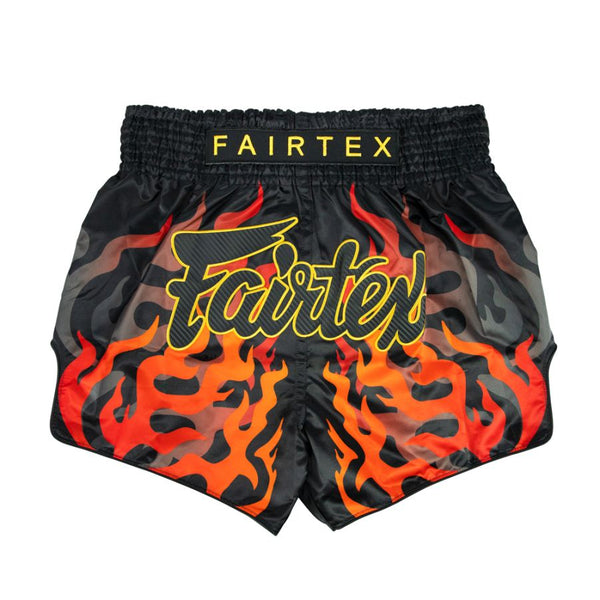 Fairtex キックパンツ BS1921 ボルケーノ、ムエタイ&キックパンツ、マイクロサテン素材