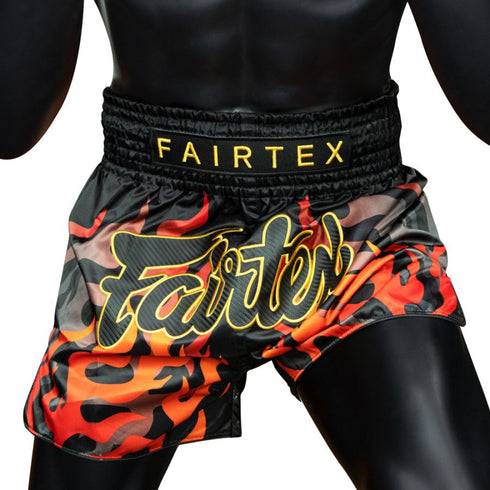 Fairtex BS1921パンツ、耐久性のあるマイクロサテン素材、トレーニングや試合に最適