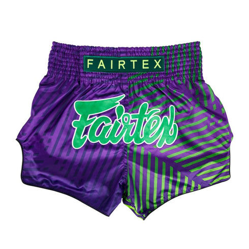 Fairtex キックパンツ BS1922 レーサーパープル、ムエタイ&キックパンツ、マイクロサテン素材