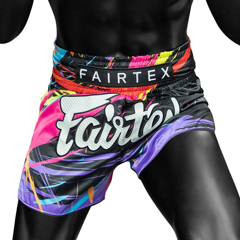 Fairtex BS1934ムエタイ&キックパンツ、スリムカットデザイン、敏捷性と動きやすさを追求
