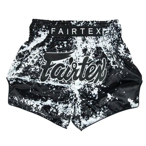 Fairtex キックパンツ BS1949 グランジブラック、ムエタイ&キックパンツ、マイクロサテン素材