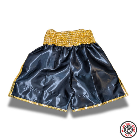 オーダーキックパンツ ブラックゴールド フリンジ無 ミドル丈