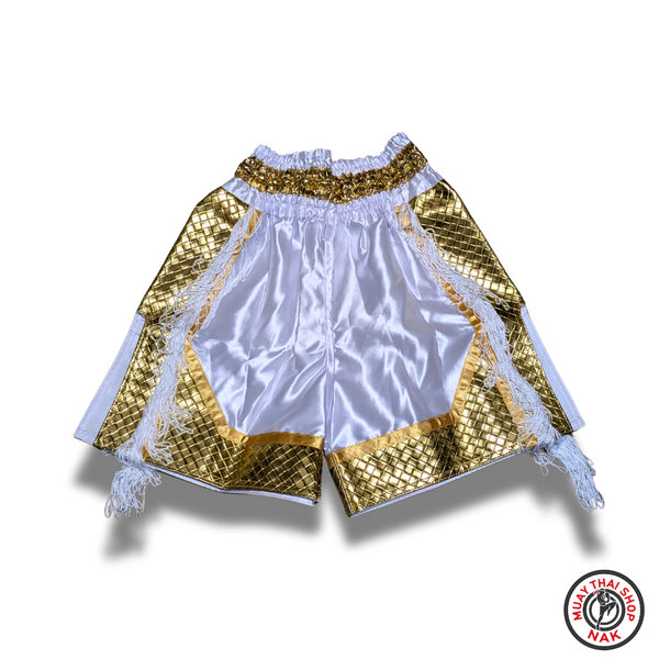 オーダーキックパンツ(ミドル丈)ホワイトゴールド (ホワイトフリンジ)