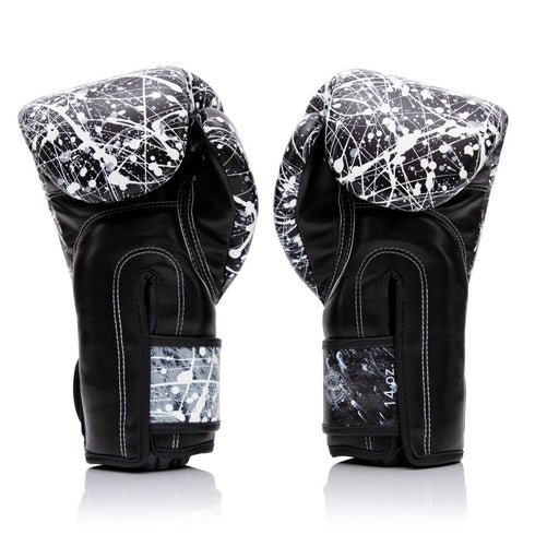 Fairtex BGV14ボクシンググローブ ペイントブラックホワイト
