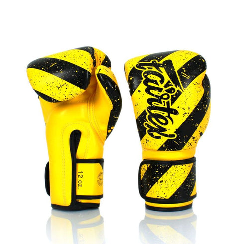 Fairtex BGV14Yグローブ、手のひら部分に追加パッド付き、軽量で匂いがつきにくいグローブ