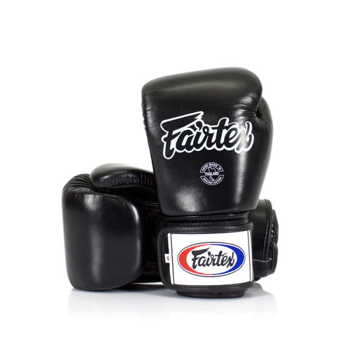 Fairtex ボクシンググローブ BGV1 本革 ブラック ムエタイ・キックボクシング用