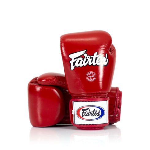 Fairtex ボクシンググローブ BGV1 本革 レッド ムエタイ・キックボクシング用