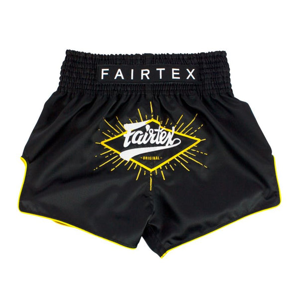 Fairtex キックパンツ BS1903 フォーカス、ムエタイ&キックボクシングパンツ、マイクロサテン素材