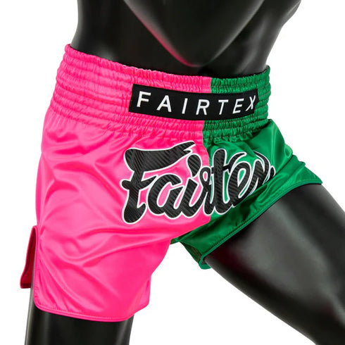 Fairtex BS1911ムエタイ&キックパンツ、ジップロックパッケージとハンガー付属