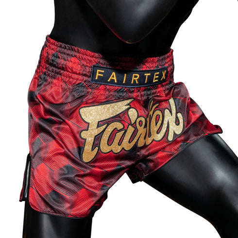 Fairtex BS1919パンツ、耐久性のあるマイクロサテン素材、トレーニングや試合に最適