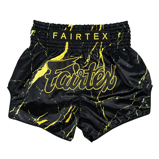 Fairtex BS1947 ムエタイショーツ ブラックマーブル メイン画像