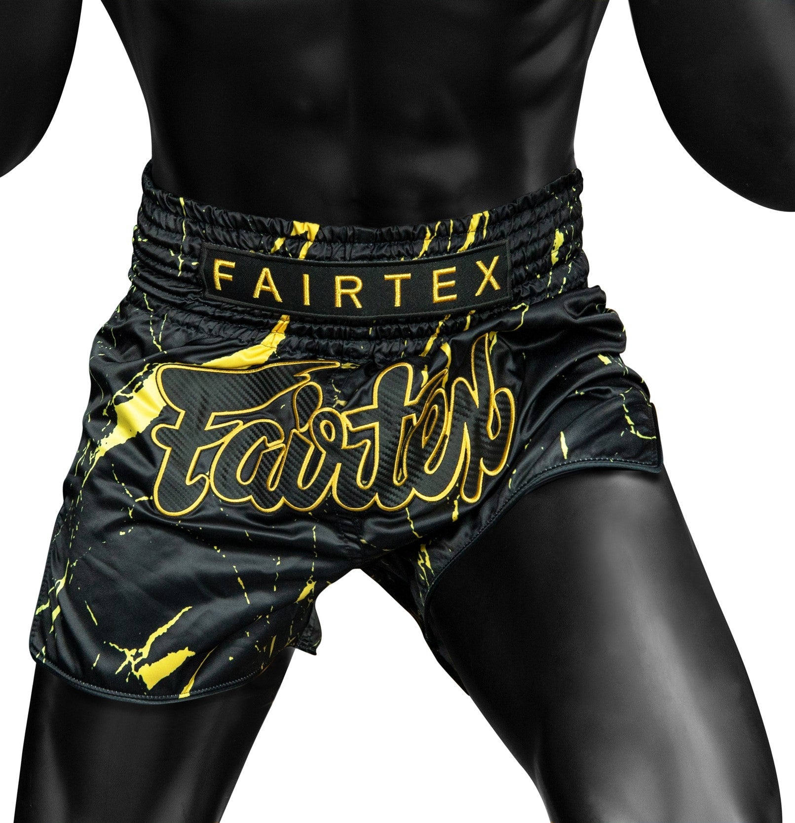 Fairtex BS1947 ムエタイショーツ ブラックマーブル 詳細画像3