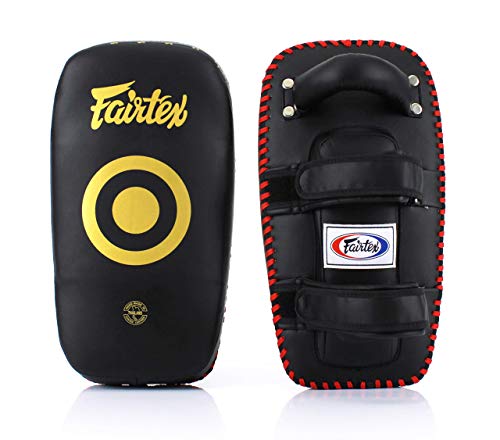 Fairtex KPLC5キックミット、カーブデザイン、腕や肩への負担を軽減、優れた衝撃吸収力
