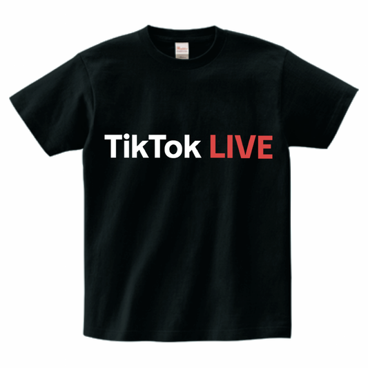 配信事務所LIVE ONE公式オリジナルTシャツ 正面デザイン
