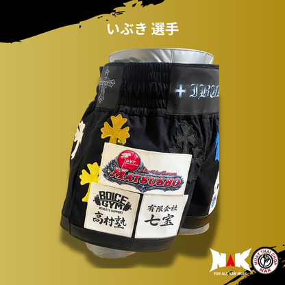 いぶき選手 フルオーダーキックパンツ（裾切り替え / 深めスリット仕様）