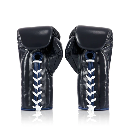 Fairtex プロコンフェディショングローブ（Lace UP 紐式）ブルー