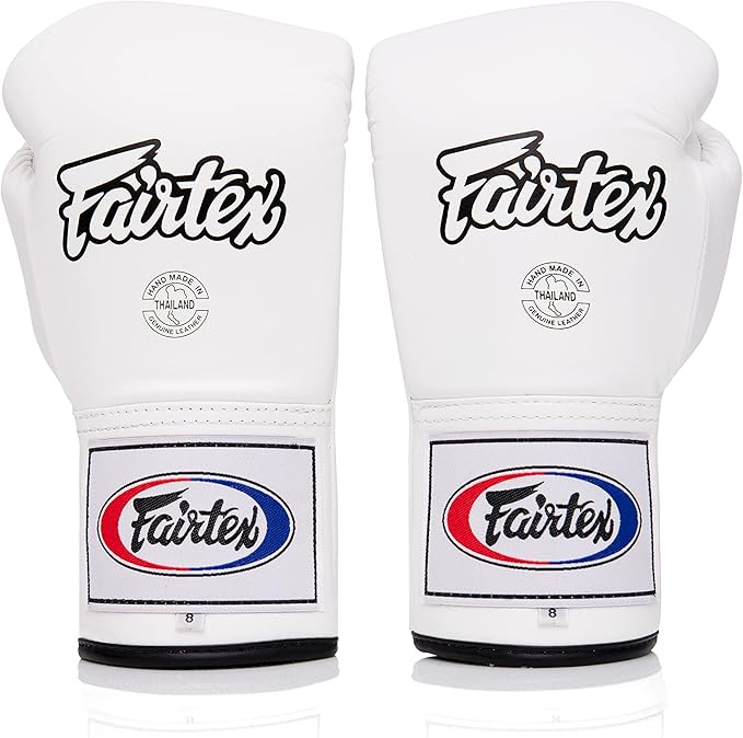Fairtex プロコンペティショングローブ（Lace UP 紐式）ホワイト 試合用
