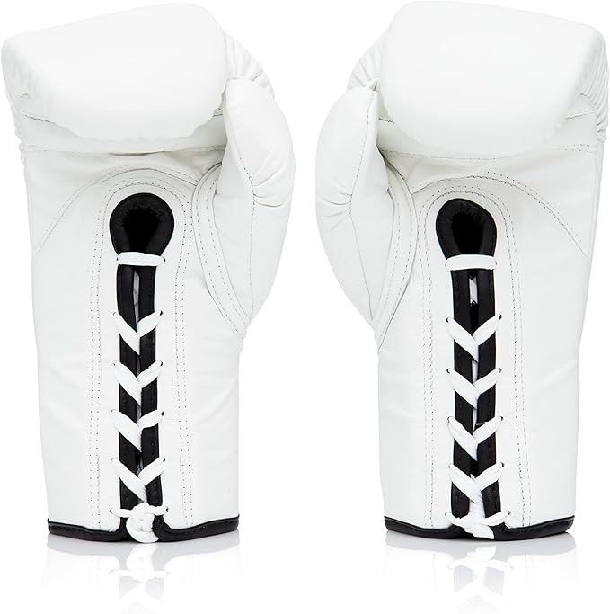 Fairtex プロコンペティショングローブ（Lace UP 紐式）ホワイト