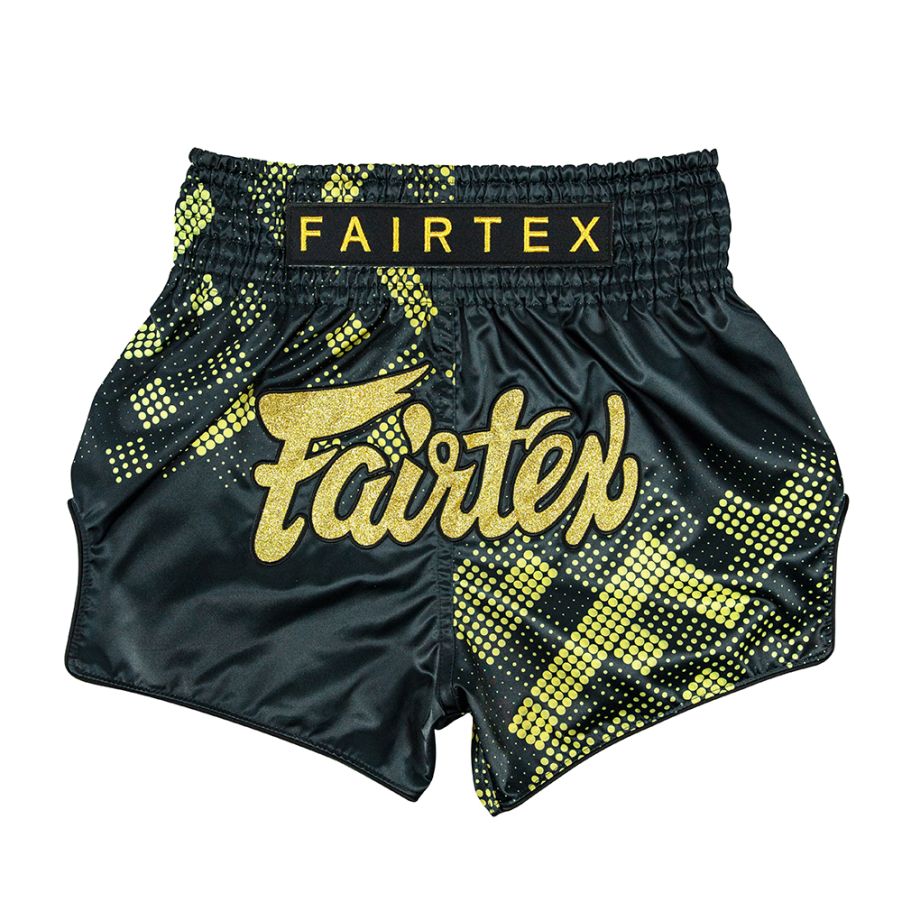 Fairtex キックパンツ BS1931 ハート・オブ・ゴールド、ムエタイ＆キックパンツ、マイクロサテン素材
