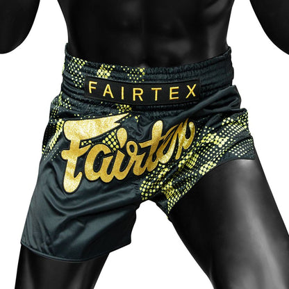 Fairtex BS1931ムエタイ＆キックパンツ、スリムカットデザイン、敏捷性と動きやすさを追求
