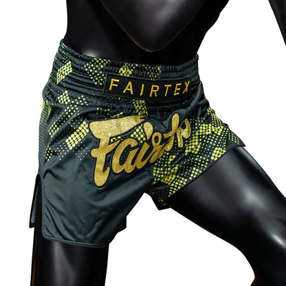 Fairtex BS1931パンツ、耐久性の高いマイクロサテン素材、柔軟性と快適さを提供
