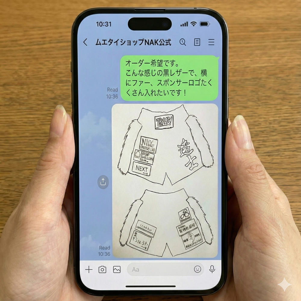 LINEで「作りたいイメージ」を送る
