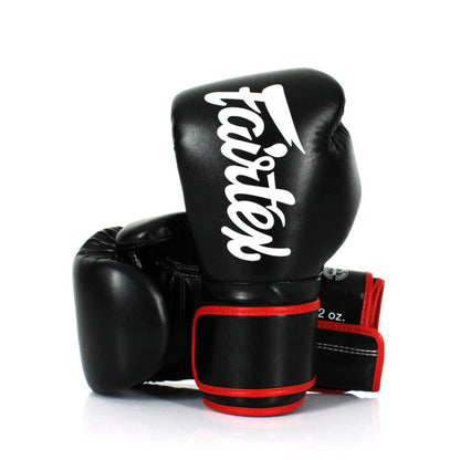 FFairtex BGV14グローブ、ブラックカラー、高品質なマイクロファイバーSyntekレザー
