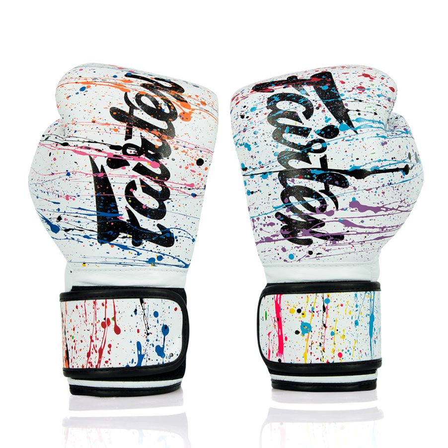 Fairtex BGV14グローブ ペイントホワイト | ムエタイ＆キック
