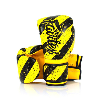 Fairtex BGV14Yグローブ、耐久性のあるマイクロファイバー素材、ムエタイ＆キックボクシング用

