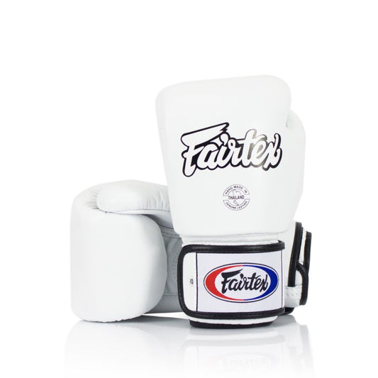 Fairtex ボクシンググローブ BGV1 本革 ホワイト ムエタイ・キックボクシング用
