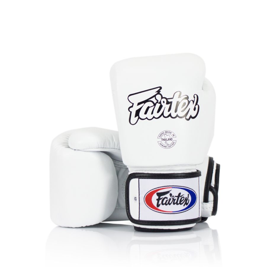 Fairtex ボクシンググローブ BGV1 本革 ホワイト 14oz Fairtex ボクシンググローブ BGV1 本革 ホワイト｜ムエタイ