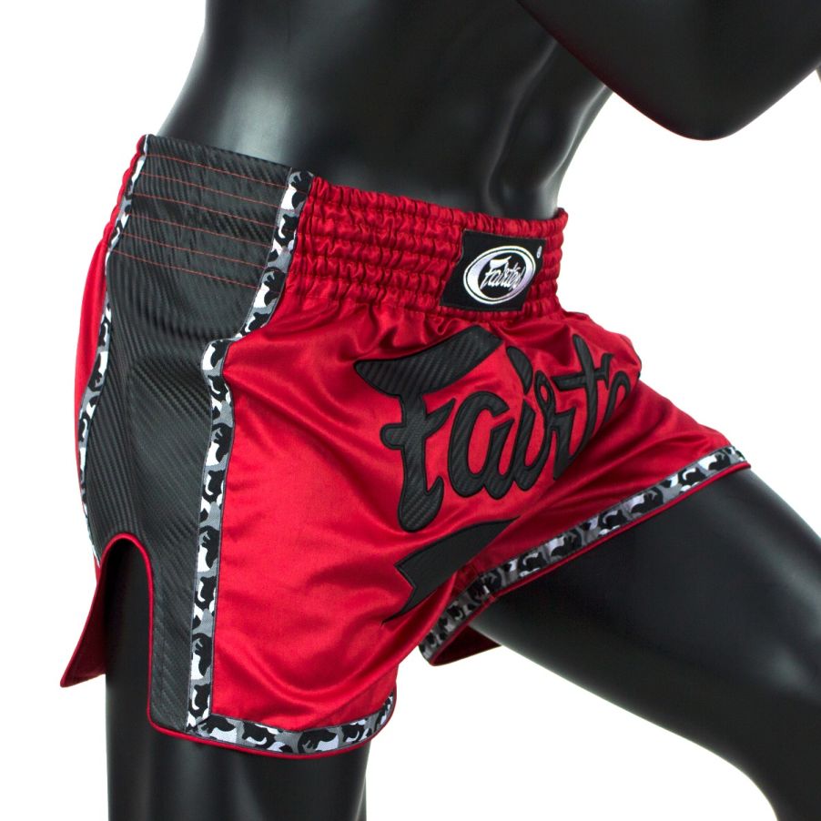Fairtex BS1703ムエタイパンツ、6本のウエストゴムバンドで快適フィット
