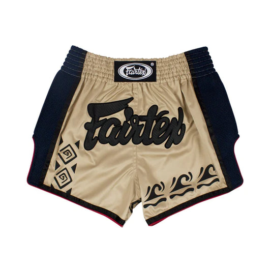Fairtex キックパンツ BS1713、スリムカット、耐久性のあるムエタイ用パンツ
