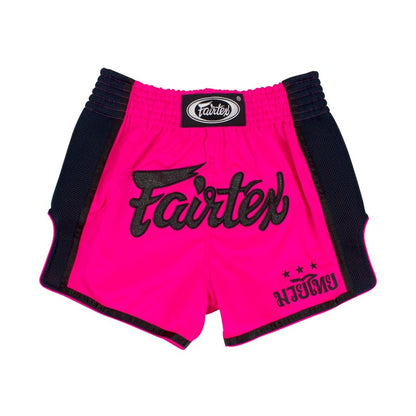 Fairtex キックパンツ BS1714、耐久性のあるサテン生地、ムエタイ用
