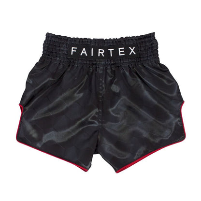 Fairtex キックパンツ BS1901 ステルス、ブラックカラー、ムエタイ＆キックボクシングパンツ、マイクロサテン素材

