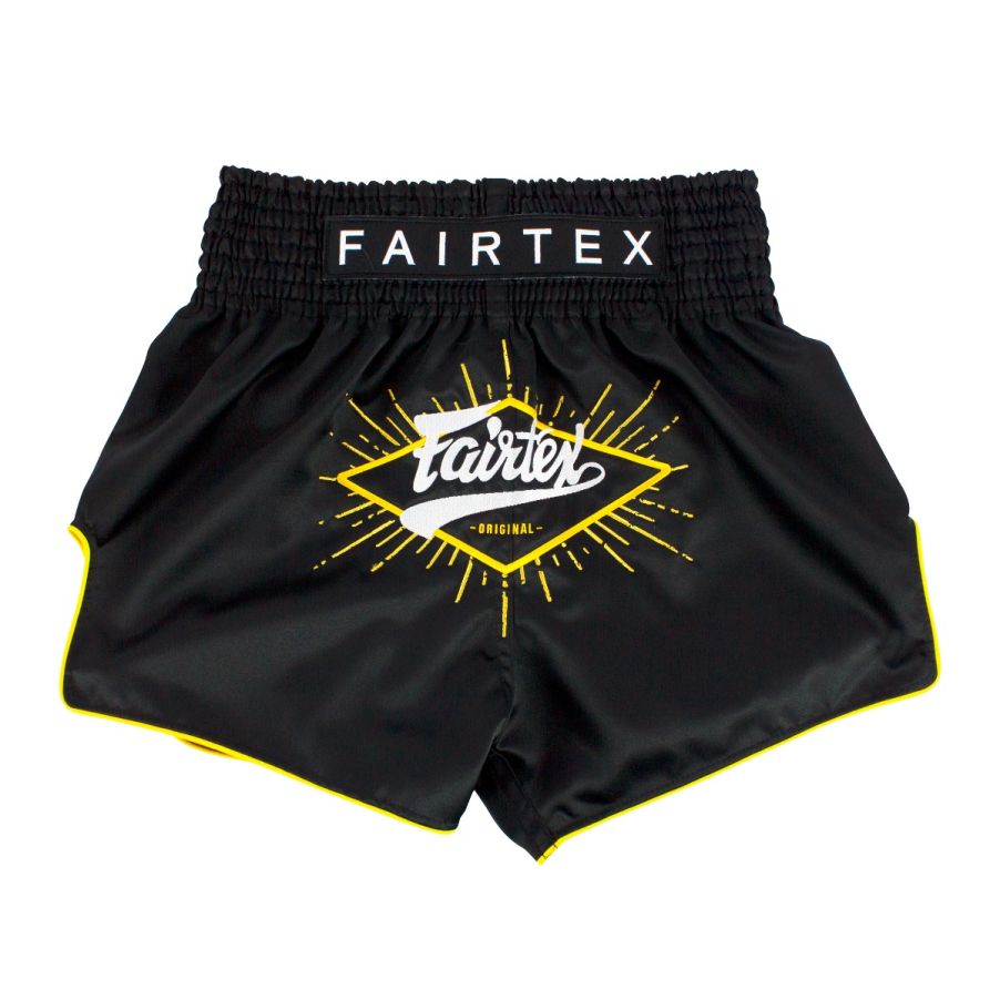 Fairtex キックパンツ BS1903 フォーカス、ムエタイ＆キックボクシングパンツ、マイクロサテン素材
