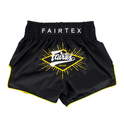 Fairtex キックパンツ BS1903 フォーカス、ムエタイ＆キックボクシングパンツ、マイクロサテン素材
