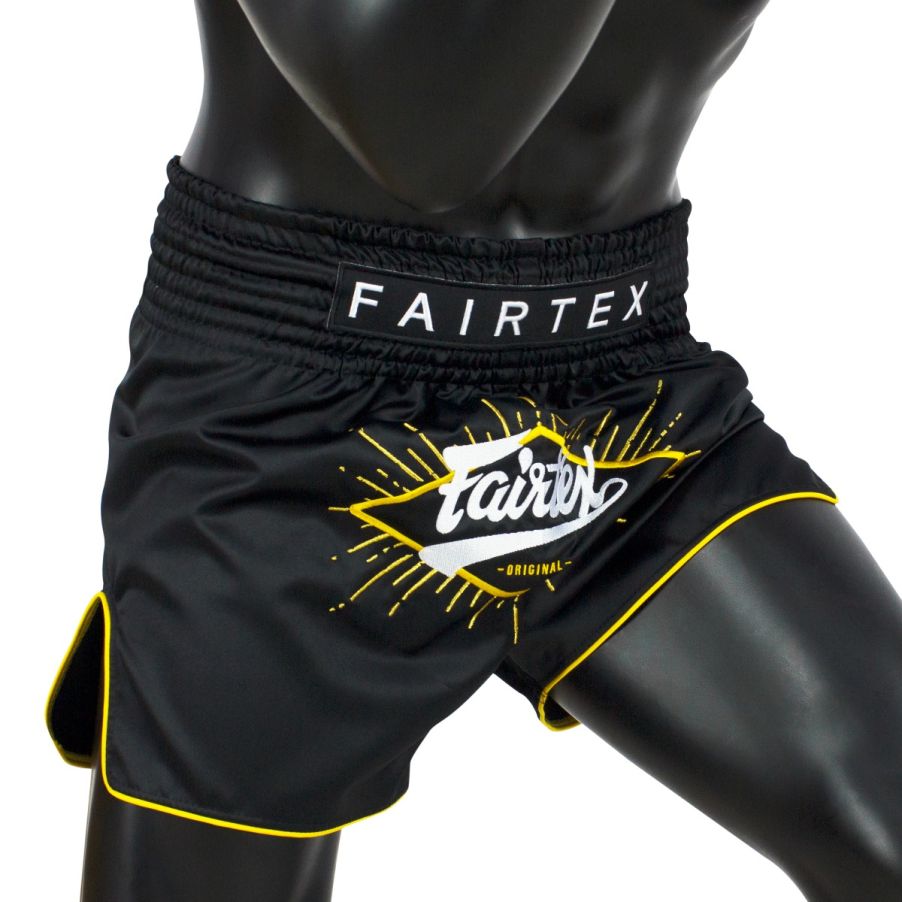 Fairtex BS1903パンツ、耐久性と高級感を備えたマイクロサテン素材
