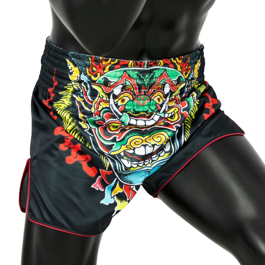 Fairtex BS1912ムエタイ＆キックパンツ、ジップロックパッケージとハンガー付属
