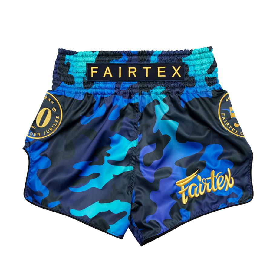 Fairtex キックパンツ BS1916 ゴールデンジュビリー LUSTER、ムエタイ＆キックパンツ、マイクロサテン素材
