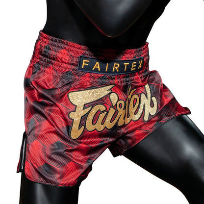 Fairtex BS1919パンツ、耐久性のあるマイクロサテン素材、トレーニングや試合に最適
