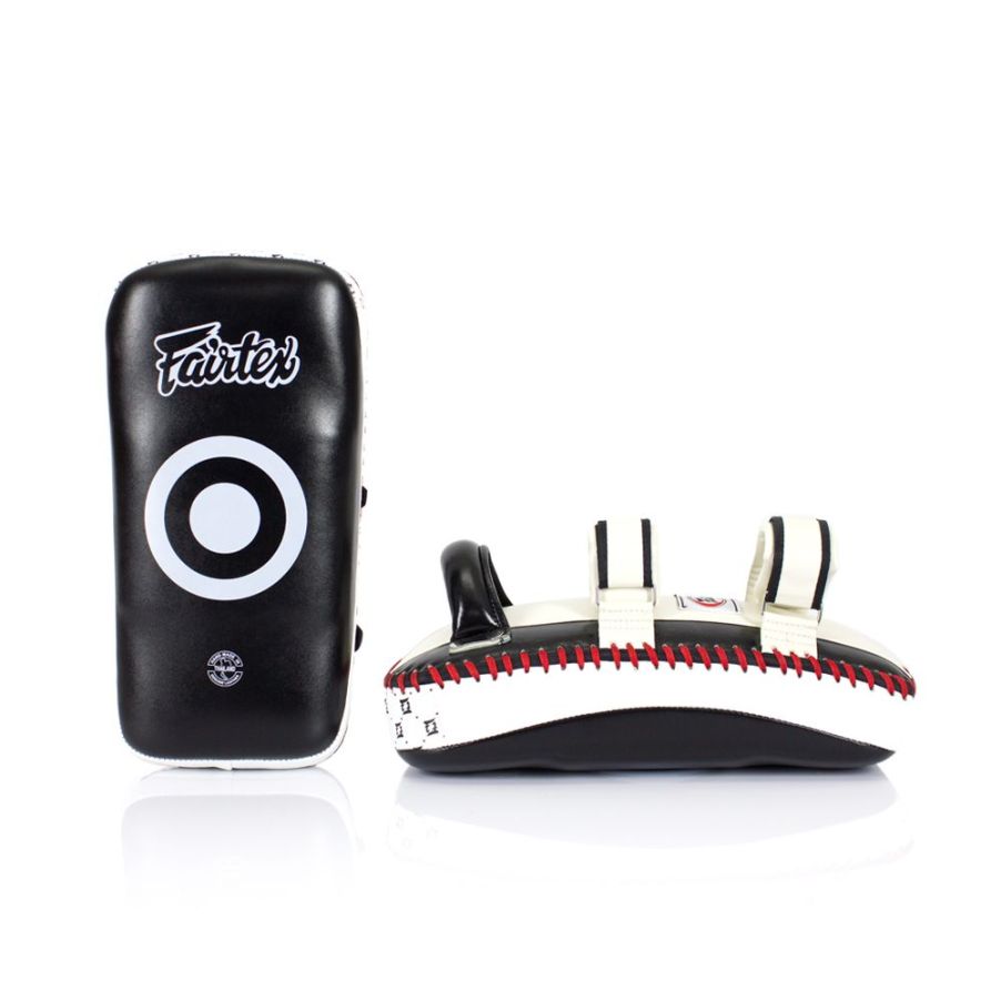 Fairtex KPLC3カーブキックミット、本革製、衝撃吸収力に優れたトレーニング用ミット
