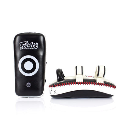 Fairtex KPLC3カーブキックミット、本革製、衝撃吸収力に優れたトレーニング用ミット
