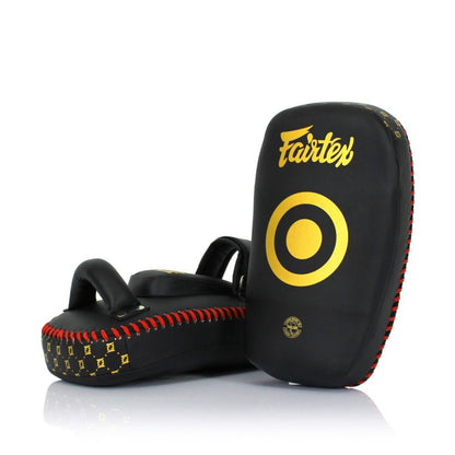 Fairtex キックミット KPLC6、小サイズ、マイクロファイバーSyntekレザー、耐久性と軽量性

