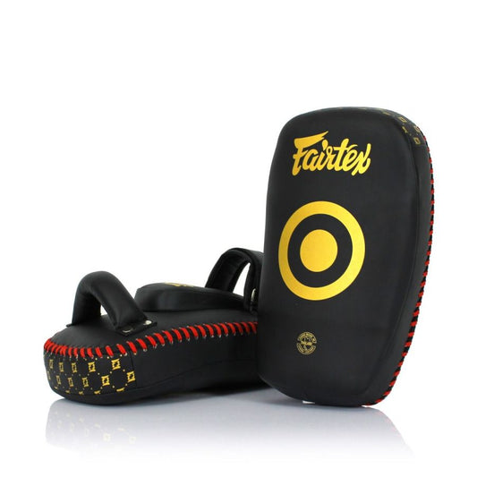 Fairtex キックミット KPLC6、小サイズ、マイクロファイバーSyntekレザー、耐久性と軽量性
